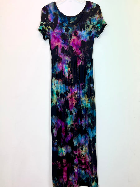 S/s empire maxi dress w/ pockets