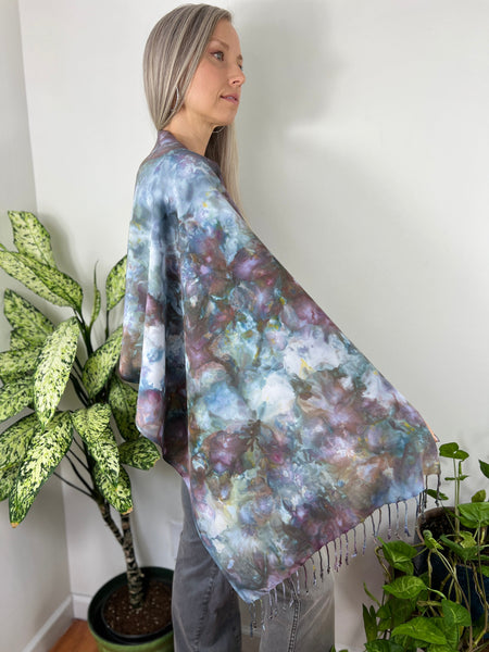 Oversized tassel scarf