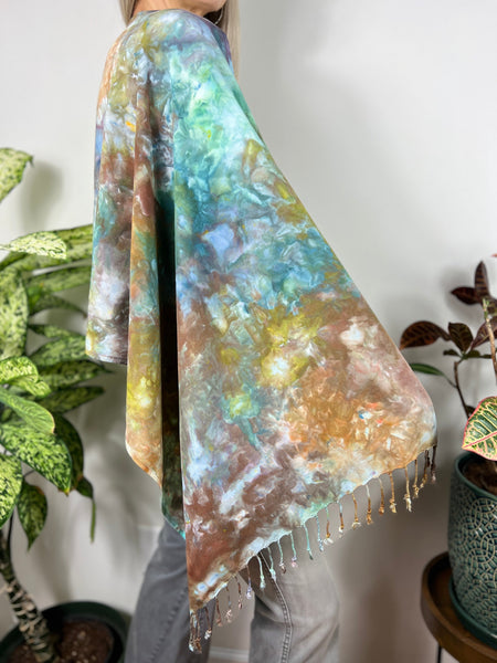 Oversized tassel scarf