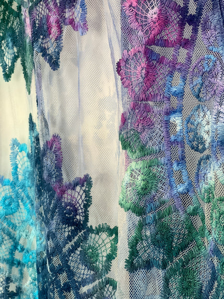 Embroidered duster
