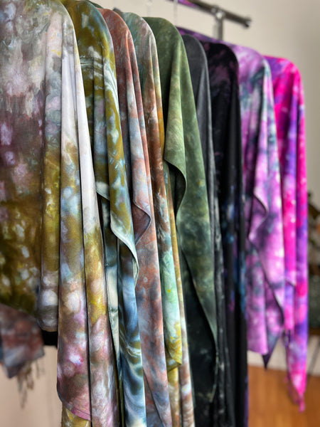 Oversized tassel scarf