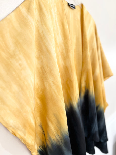 Purple/black ombre cardigan