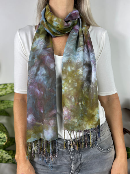 Oversized tassel scarf