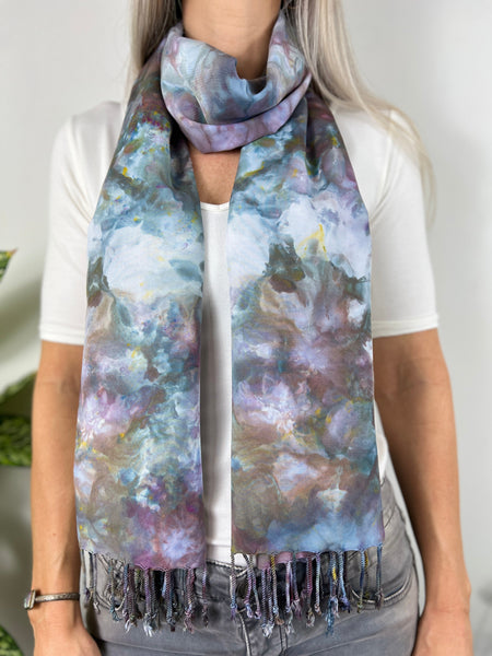 Oversized tassel scarf