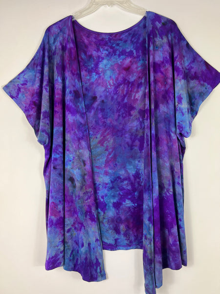 Reverse rainbow dolman cardigan