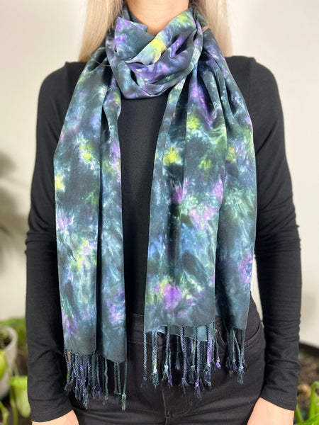 Oversized tassel scarf