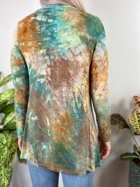 Abalone stretch cardigan