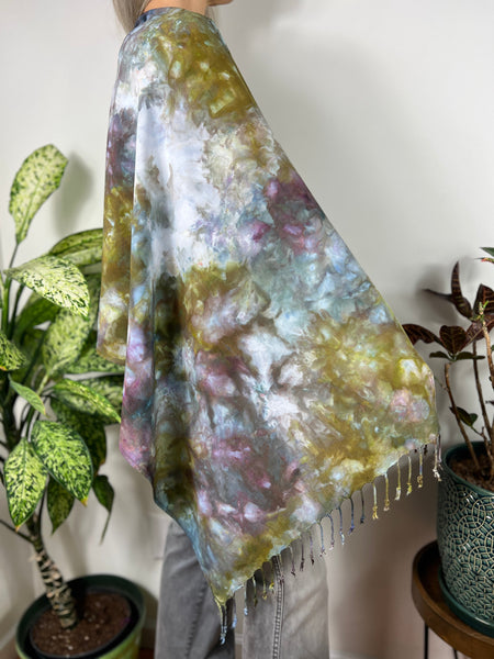 Oversized tassel scarf