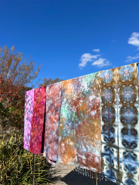 Oversized tassel scarf