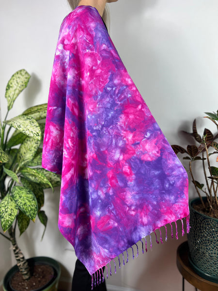 Oversized tassel scarf