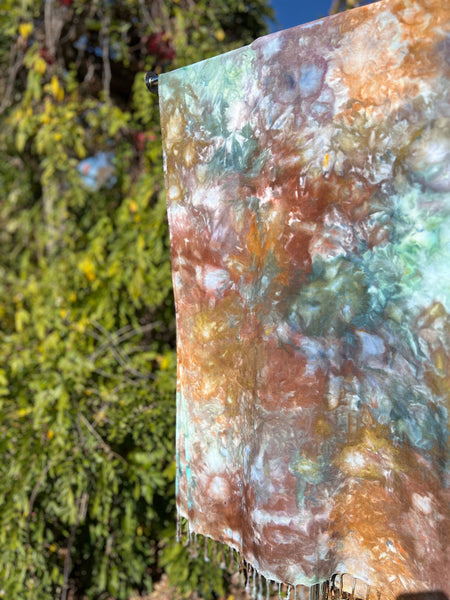 Oversized tassel scarf