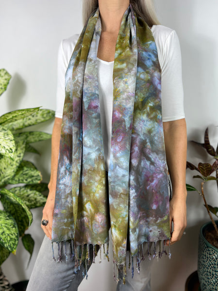 Oversized tassel scarf