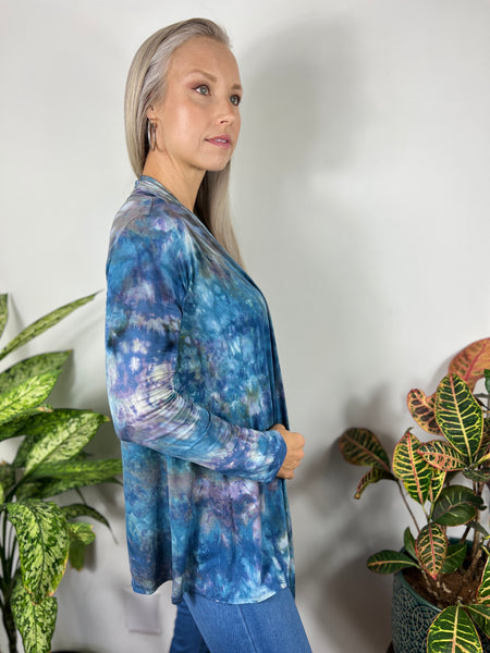 Abalone stretch cardigan