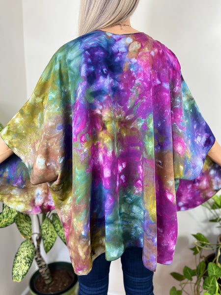 Purple/black ombre cardigan