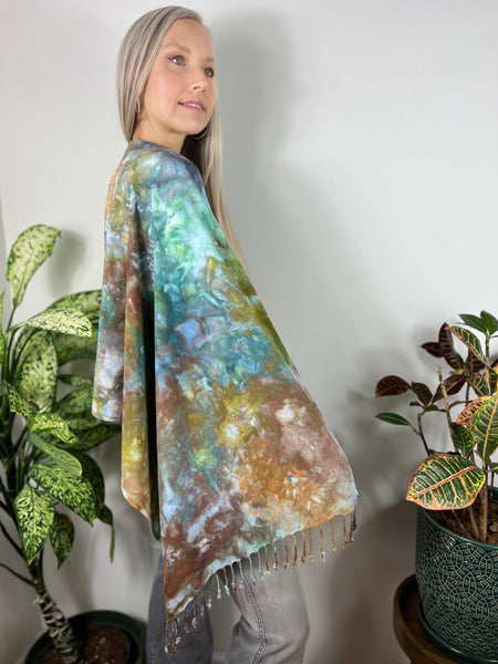 Oversized tassel scarf