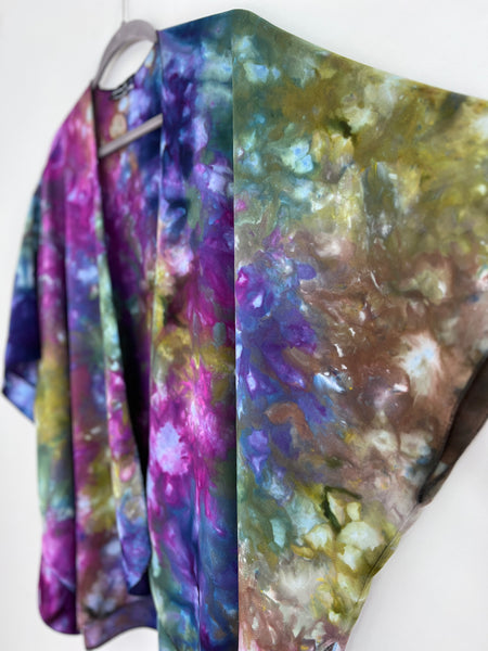 Purple/black ombre cardigan