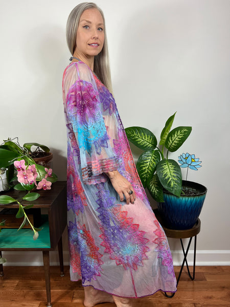 Embroidered duster