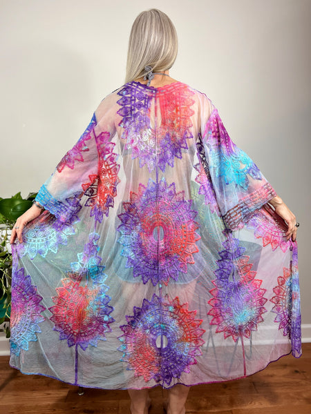 Embroidered duster