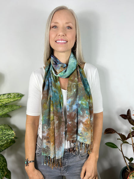 Oversized tassel scarf