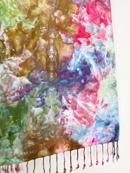 Oversized tassel scarf