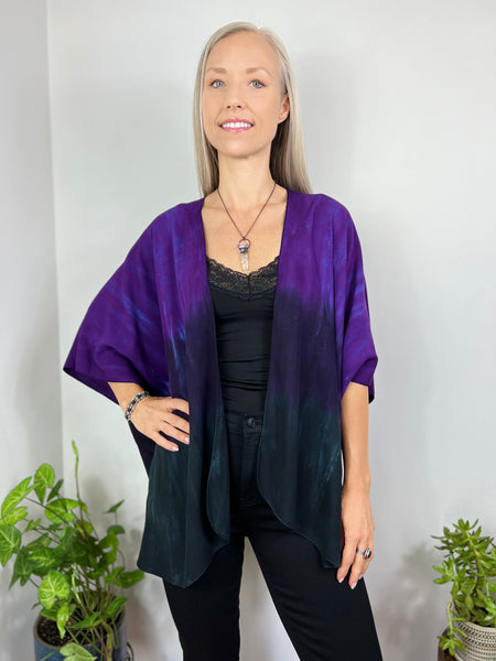 Purple ombre cardigan