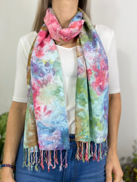 Oversized tassel scarf