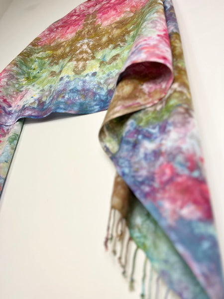 Oversized tassel scarf