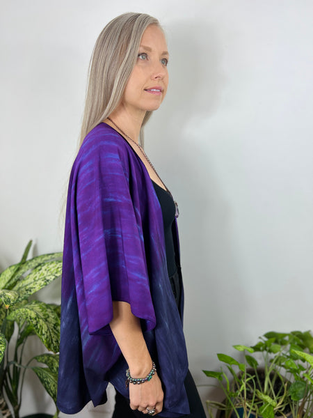 Purple ombre cardigan