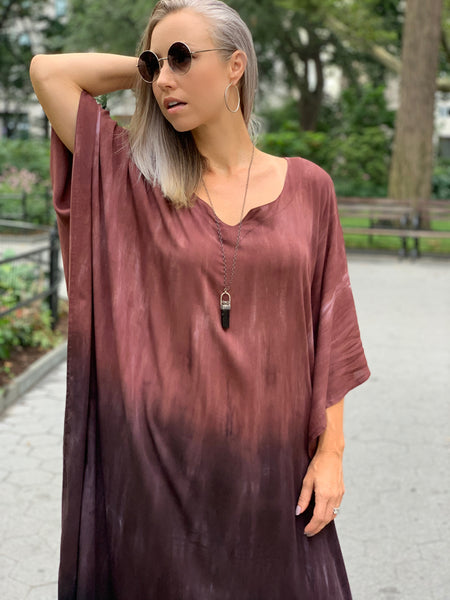 Raspberry parfait caftan