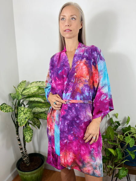 Kimono robe (storm clouds)