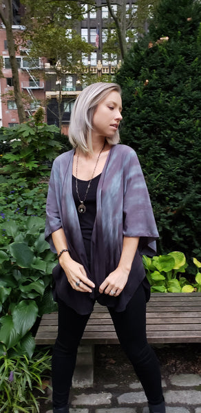 Purple ombre cardigan