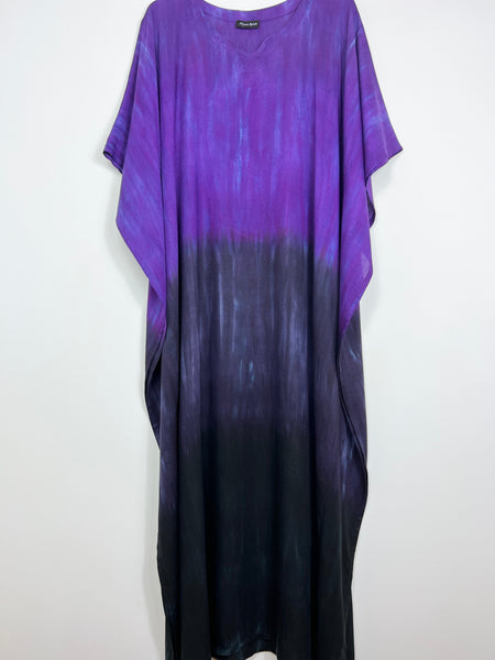 Purple/black caftan