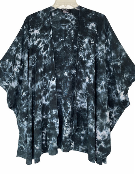 Teal/black ombre cardigan