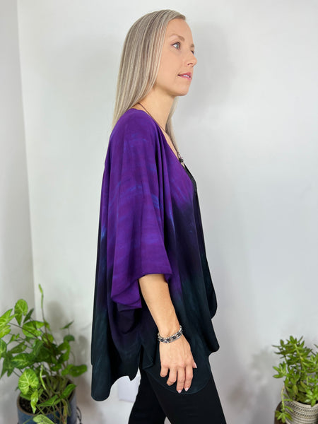 Purple ombre cardigan