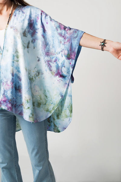 Purple/black ombre cardigan