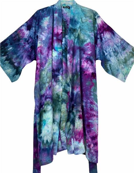Vibrant bullseye kimono robe