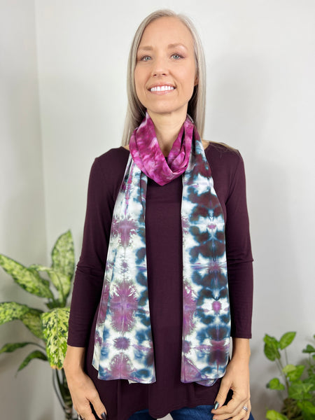 Shibori bamboo scarf