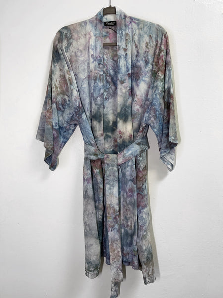 Sunlit forest kimono robe