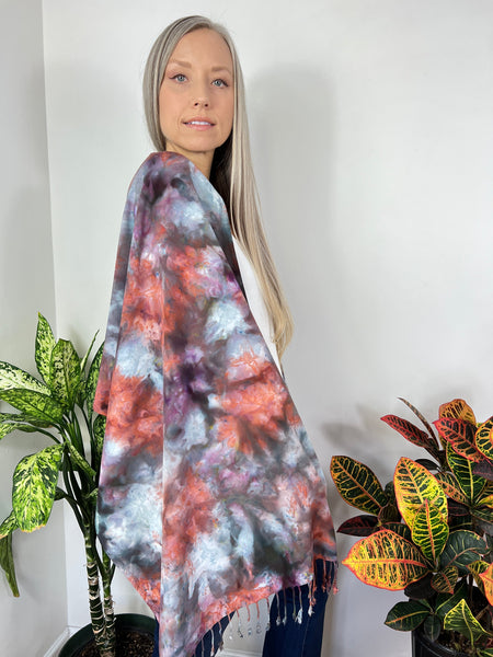 Oversized tassel scarf