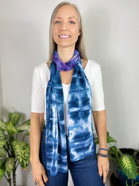 Shibori bamboo scarf