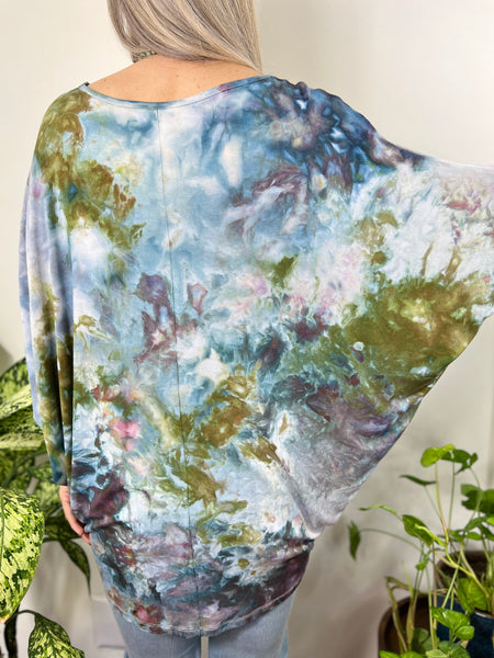 Round neck dolman top