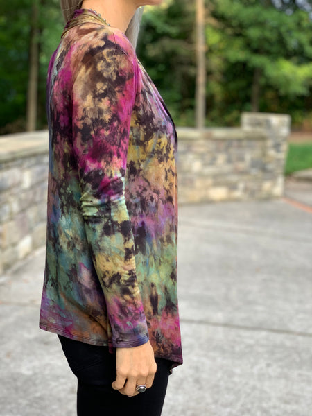 Reverse rainbow cardigan