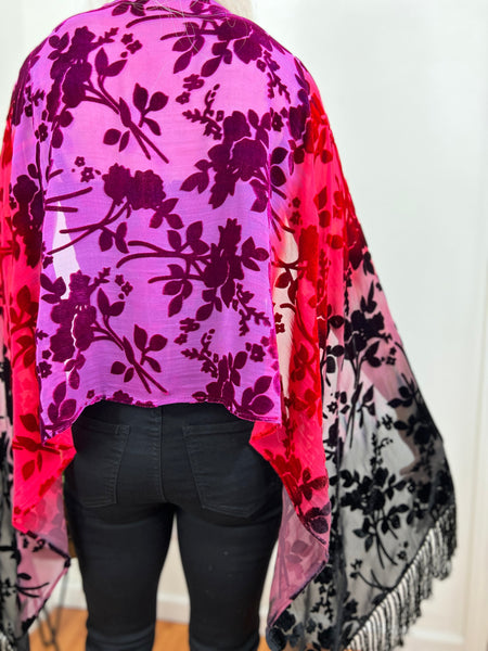 Surrender velvet shawl