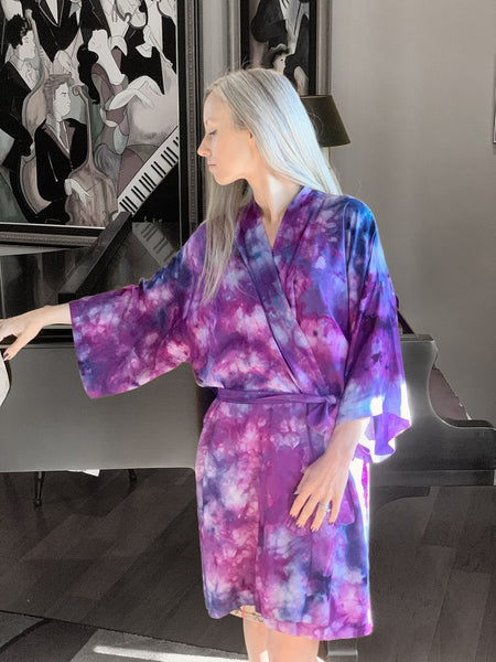 Kimono robe (storm clouds)