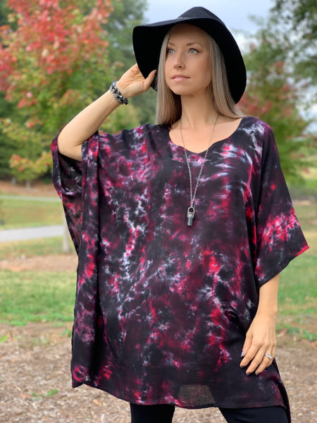 Red galaxy tunic