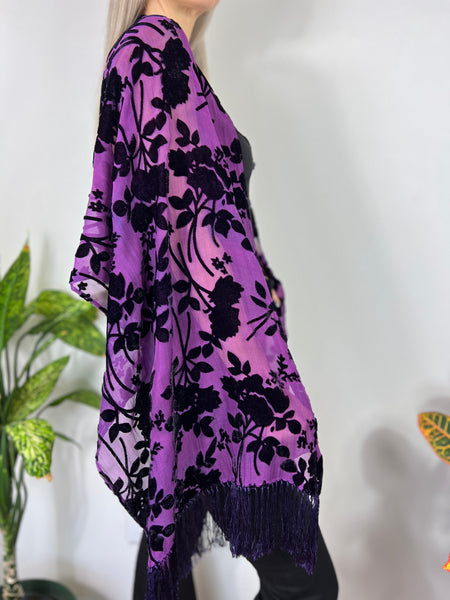 Surrender velvet shawl