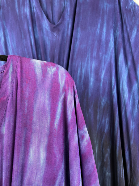 Purple/black ombré maxi