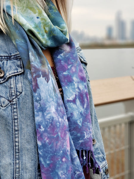 Oversized scarf (black/white)