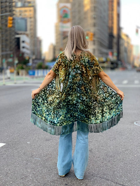 Mossy forest kimono