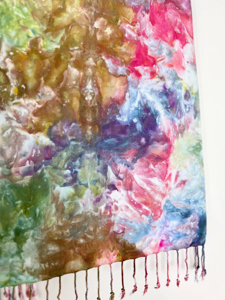 Oversized tassel scarf